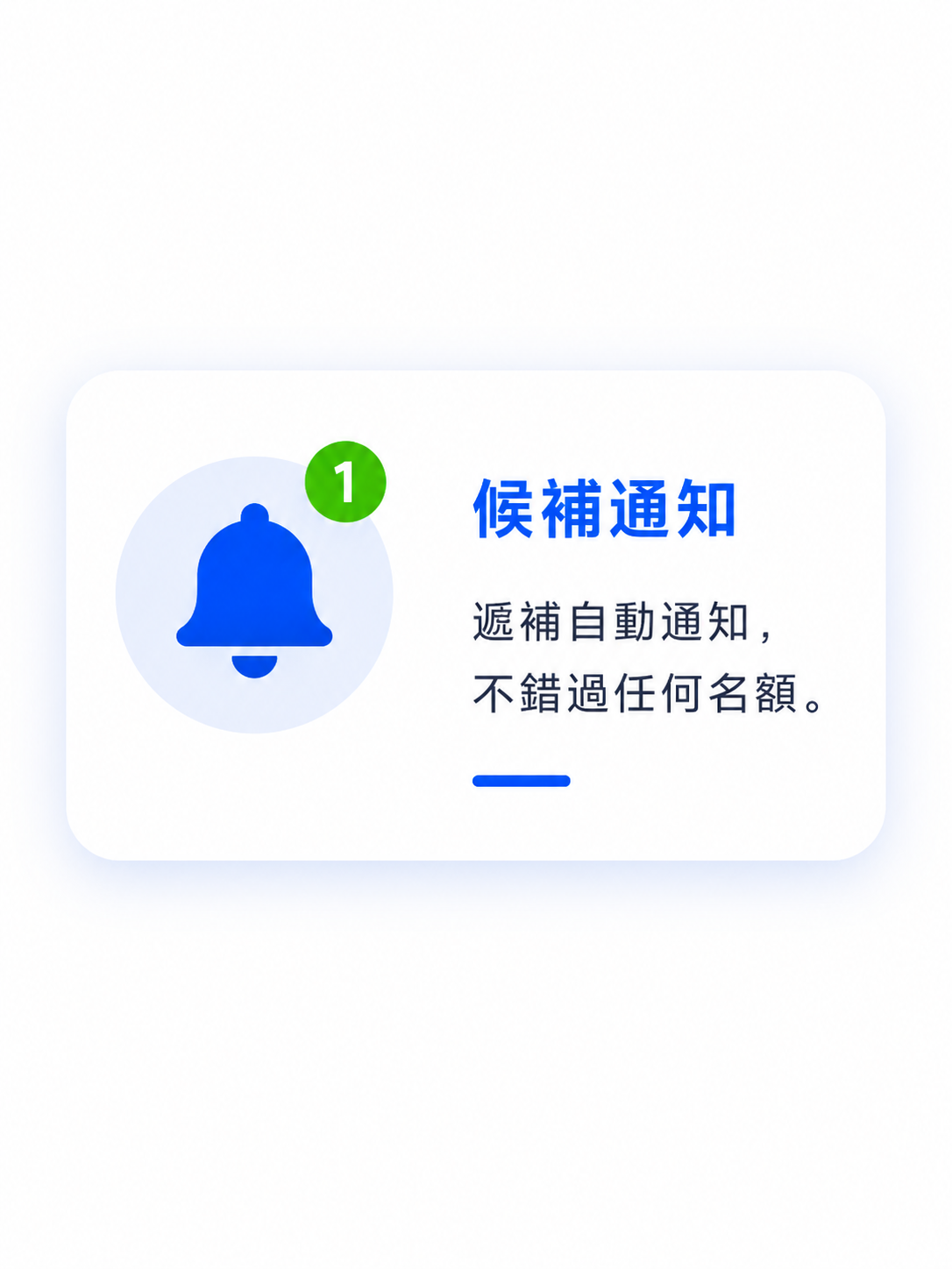 候補通知功能示意